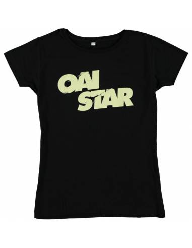 T-shirt Oai Star femme motif OaiOai noir