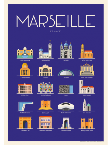Affiche Piotr : Marseille architecture