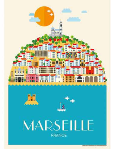 Affiche Piotr : Marseille La bonne mère