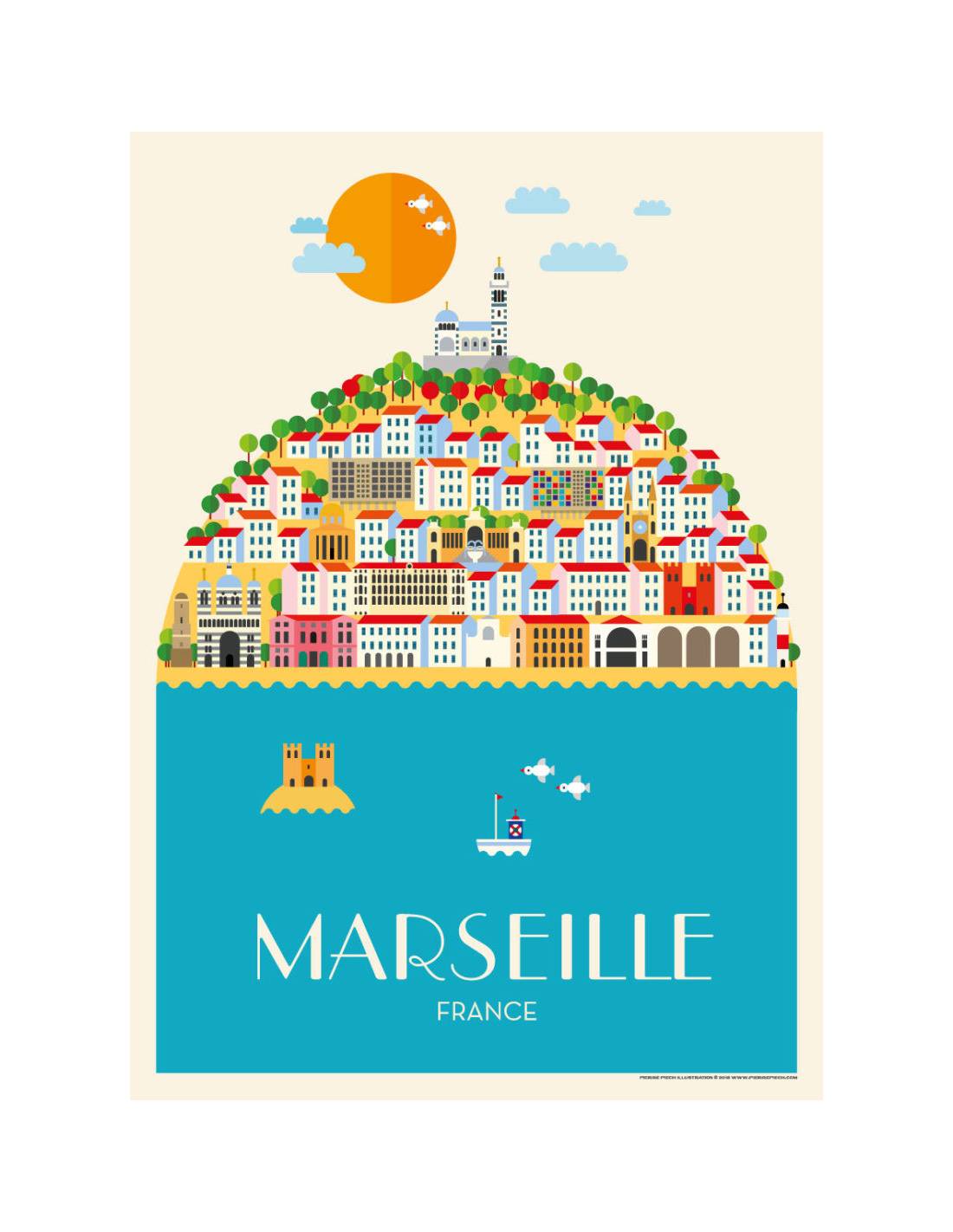 Affiche Piotr : Marseille La bonne mère