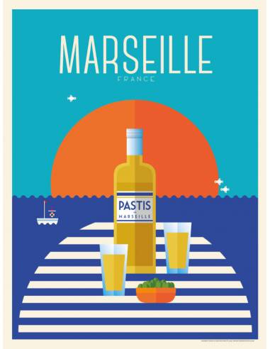 Affiche Piotr : Le Pastis de Marseille