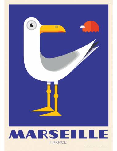 Affiche Piotr : Le gabian Marseillais