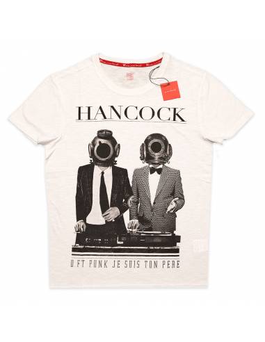 T Shirt blanc/gris imprimé Daft Vador