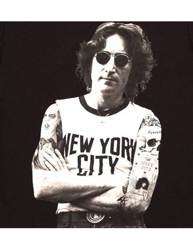 T Shirt noir Lennon New York