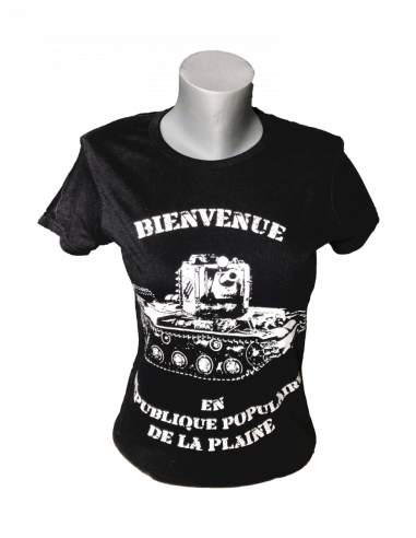 T-shirt noir Bienvenue à la République Populaire de la Plaine homme