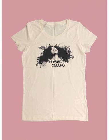 T-shirt femme Flavia Coelho - crème