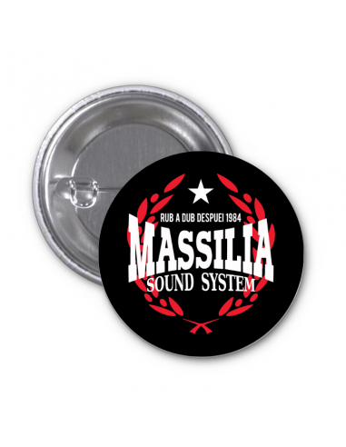Badge Massilia Sound System Birthday rouge