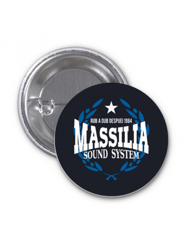 Badge Massilia Sound System Birthday bleu