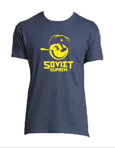 Soviet Suprem T-shirt HOMME logo Smiley Soviet jaune