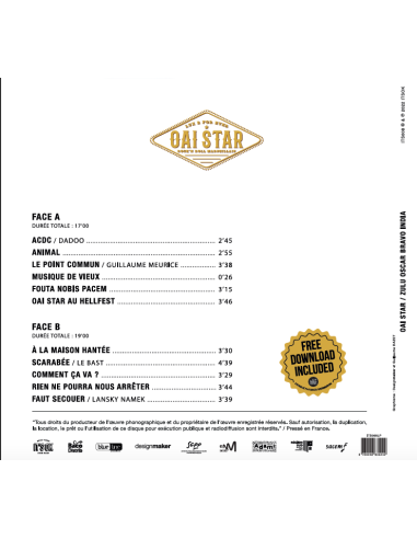 Précommande Vinyle Zulu Oscar Bravo India - Oai Star