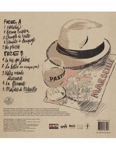 dos Vinyle "Pas pressé" de Papet Jali