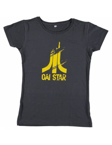 T-shirt Oai Star femme motif AtaOai noir