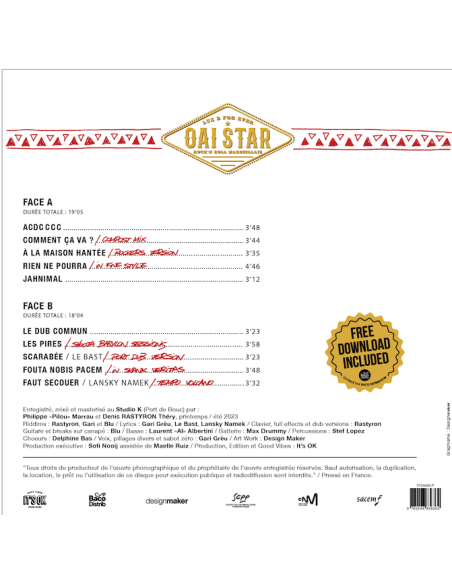 Précommande CD Zulu Oscar Bravo India - Oai Star