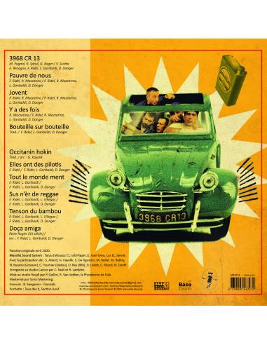 dos Vinyle Massilia Sound System : 3968 CR 13