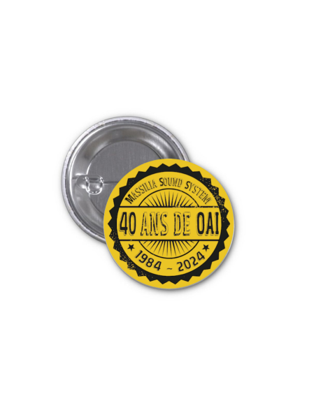 Badge Massilia Sound System - 40 ans