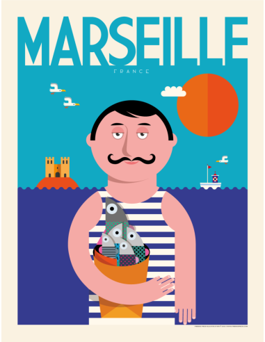 copy of Affiche Piotr : Le gabian Marseillais