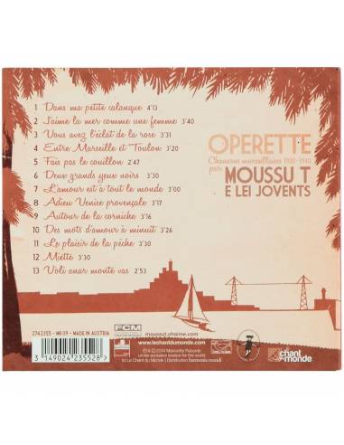 Album Moussu T e Lei Jovents "Opérette"