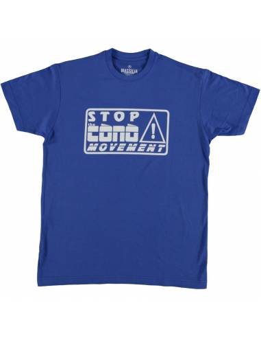 T-shirt homme Stop the cònò bleu