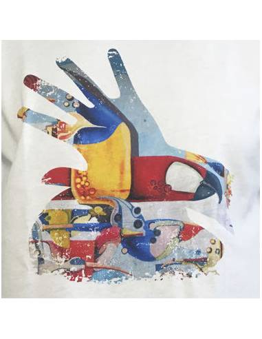 T-shirt Homme Mon coté Punk Picaflor Blanc