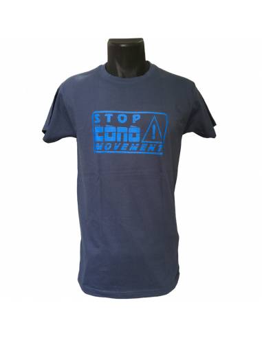 T-shirt homme Stop the cònò Bleu Denim
